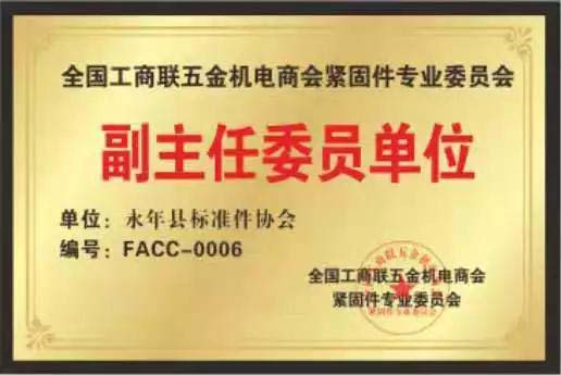 緊固件標準件生產(chǎn)廠家榮譽展示
